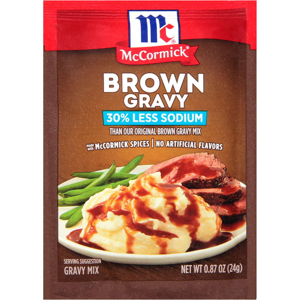 A Delicious McCormick Gravy Mix Is Essential To A Well Planned Meal.