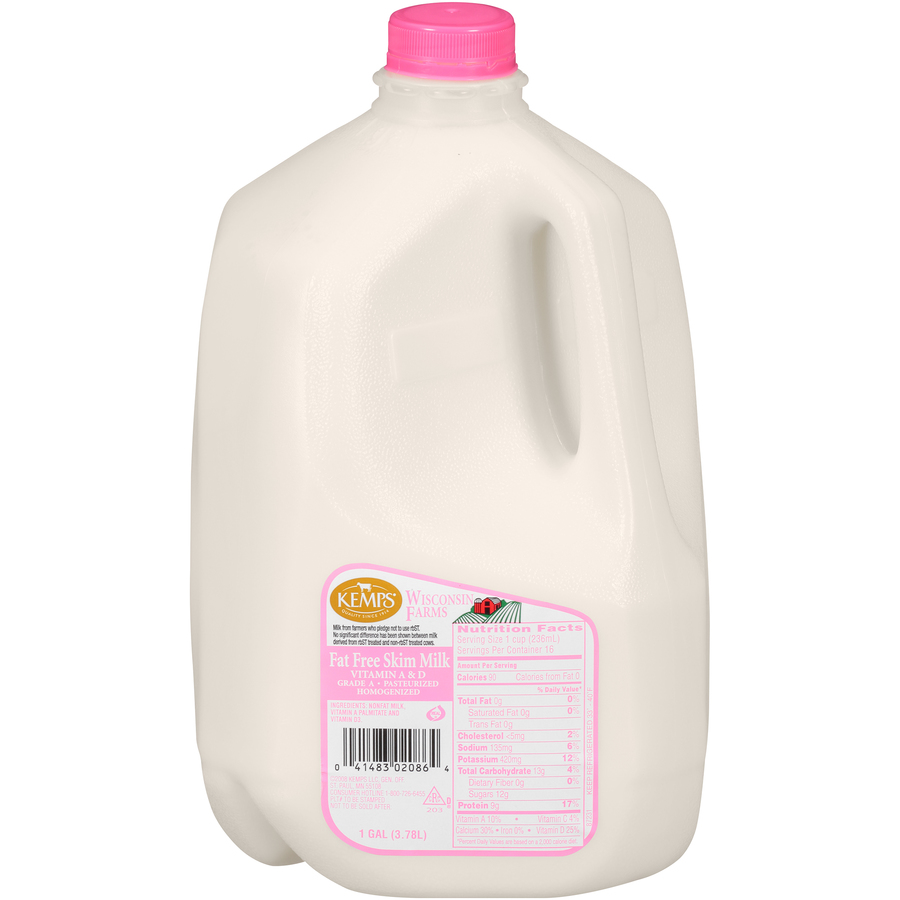 Kemps® Fat Free Skim Milk 8 Fl. Oz. Carton, Skim & Nonfat