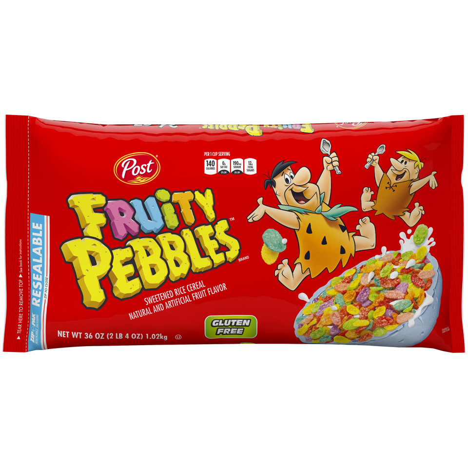 Fruity Pebbles Cereal; A Fred And Barney Production.