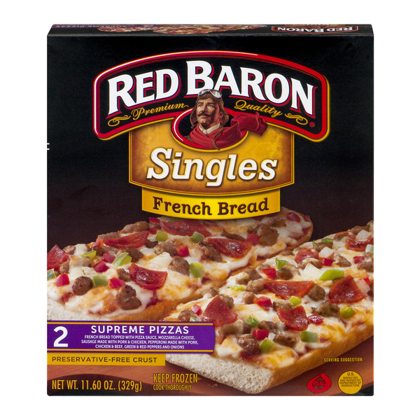 Red Baron Pizza, No, Not The Pilot, But The Baked Cheesy Dish.