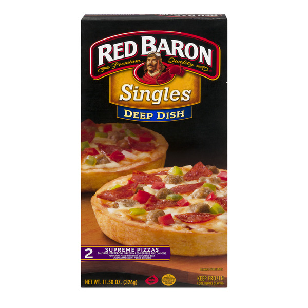 Red Baron Pizza, No, Not The Pilot, But The Baked Cheesy Dish.