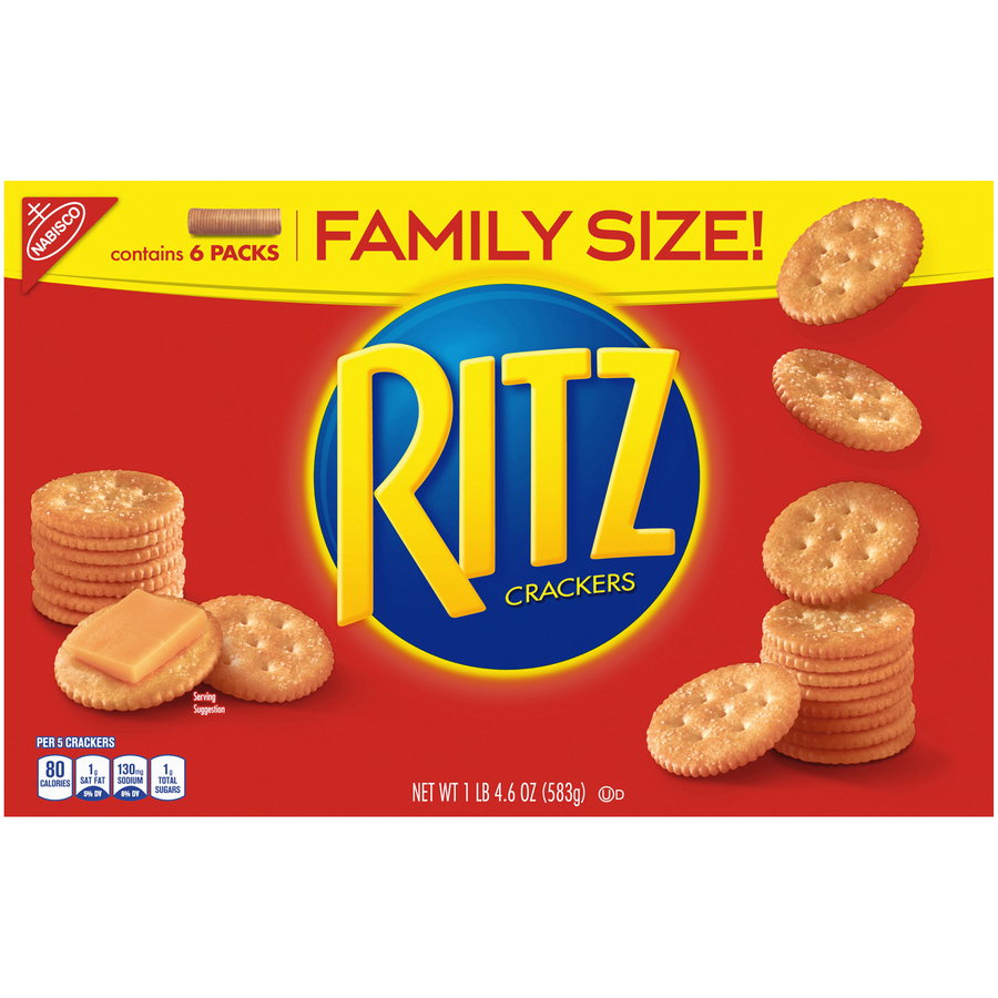 Ritz Crackers; Taste Plus Crunch, Wrapped, Salted And Bagged!