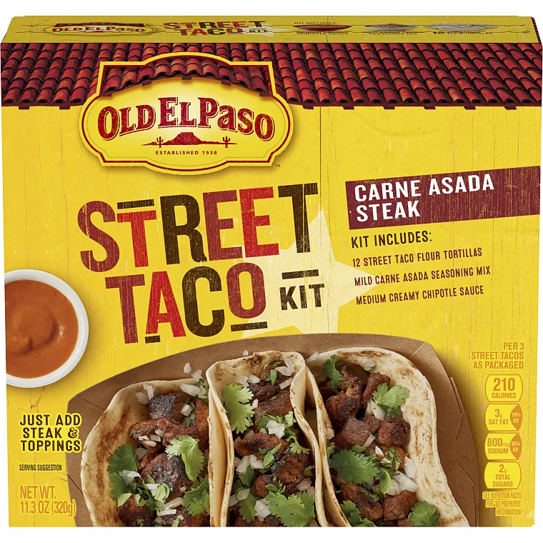 Old El Paso Tacos Crunchy Food Joy Mexican American Style 7659