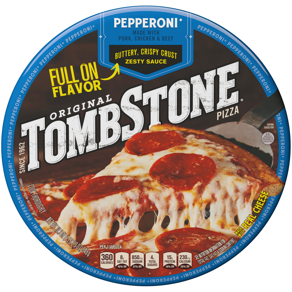 Tombstone Pizza! Sauce & Crust Plus Generous Toppings!